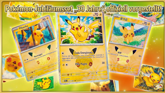 Pokémon feiert 30 Jahre Sammelkartenspiel: Jubiläumsset „30 Jahre“ offiziell angekündigt