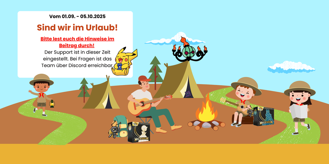 CardSchmieds wird in den Urlaubsmodus versetzt!